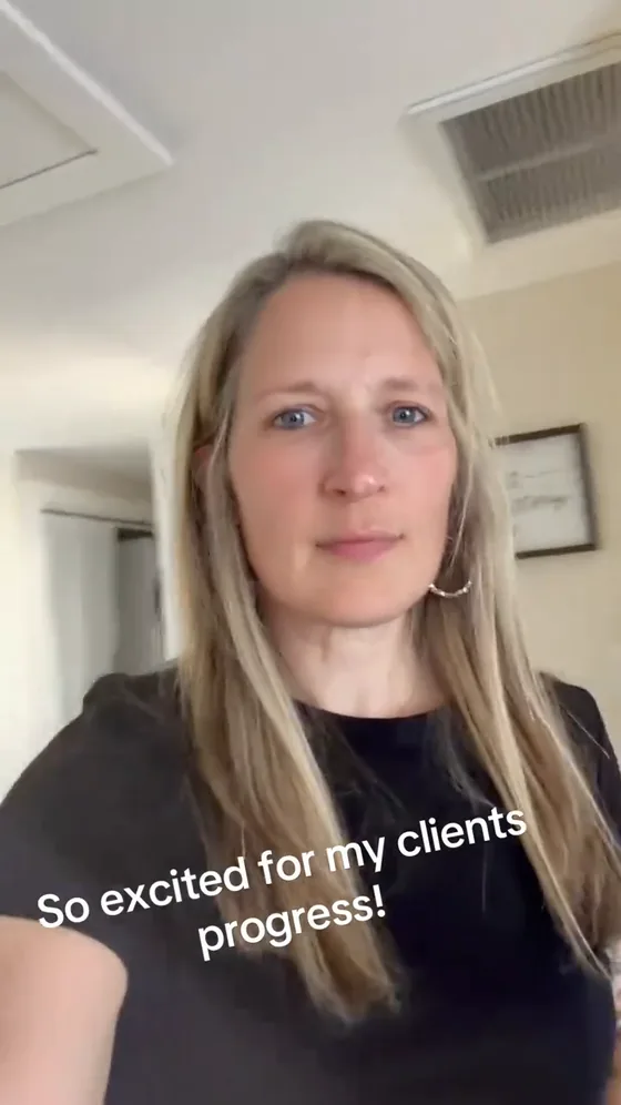 Still frame from Jill’s testimonial video